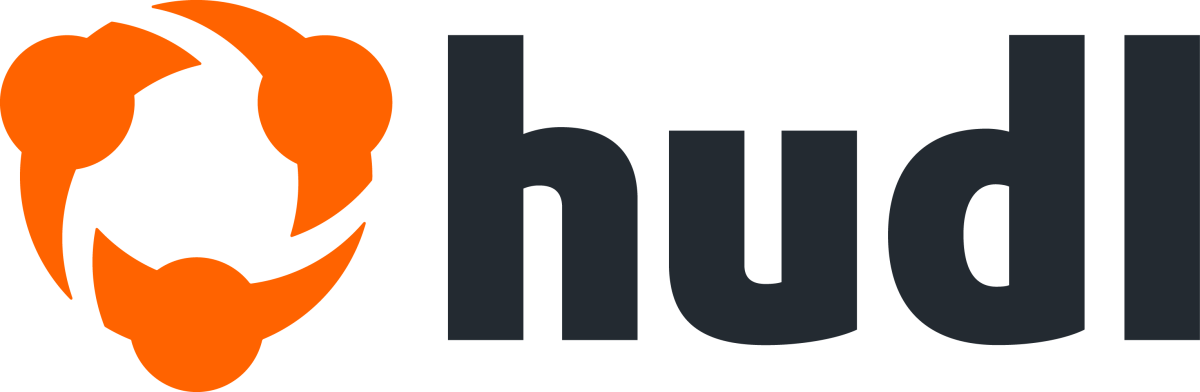 The logo of Hudl