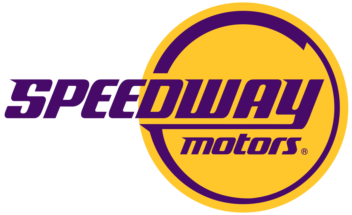 The logo of Speedway Motors