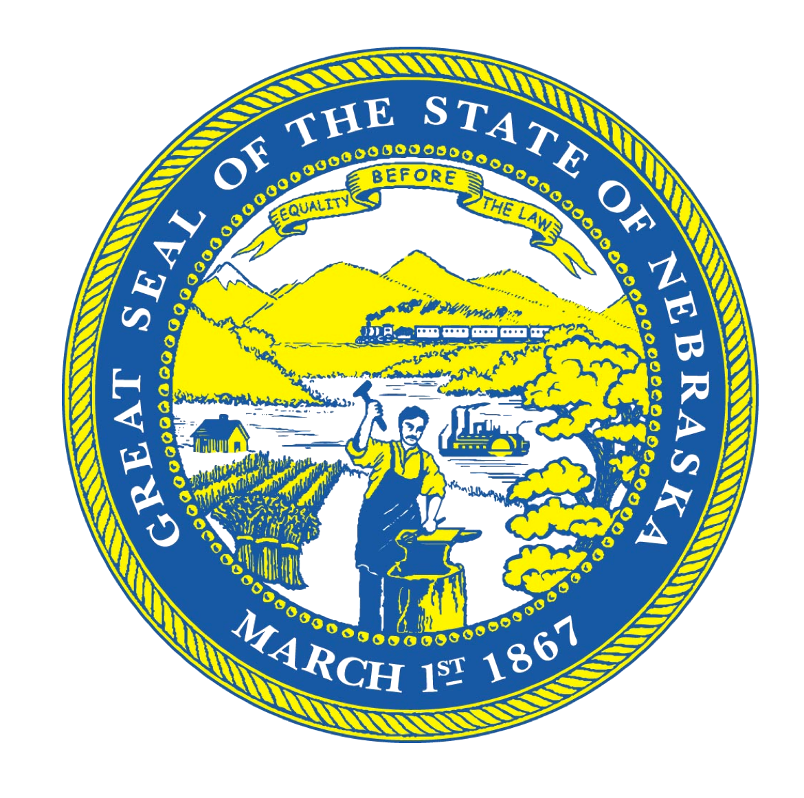 The Great Seal of the State of Nebraska.