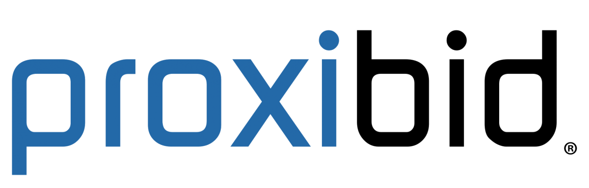 The logo of Proxibid.