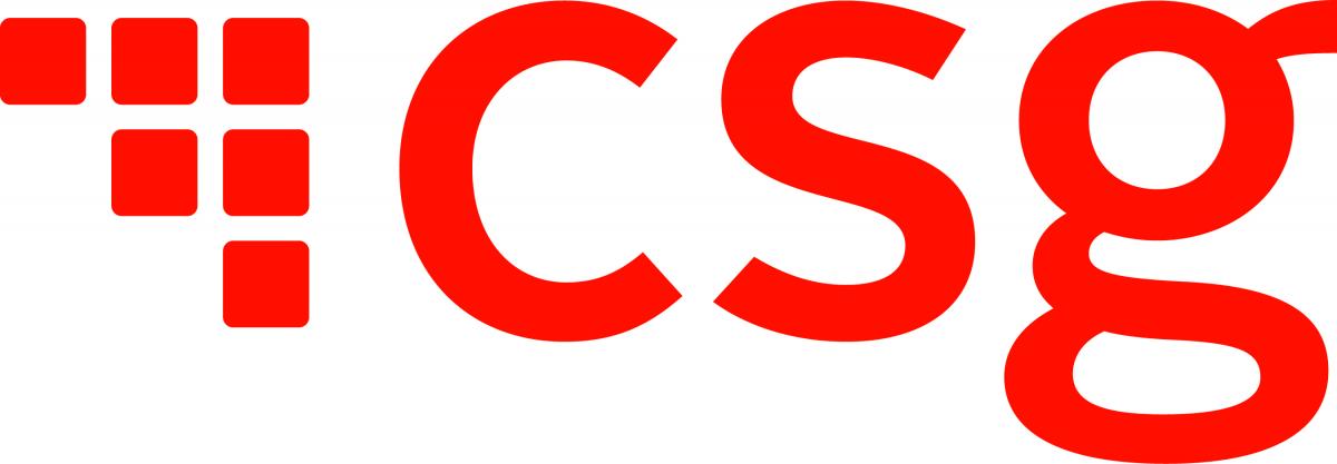 The logo of CSG.