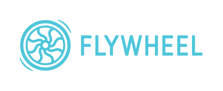 The logo of Flywheel.