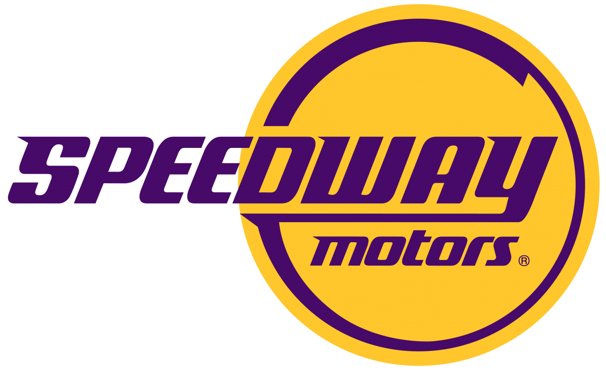 The logo of Speedway Motors.